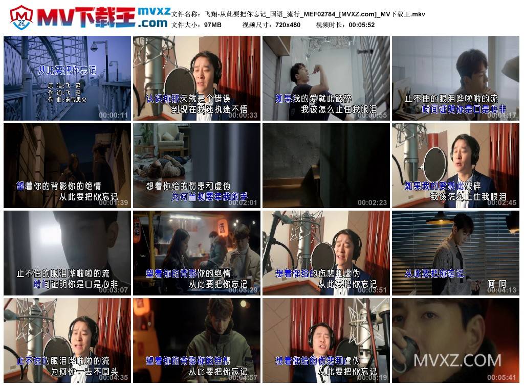 飞翔-从此要把你忘记_国语_流行_MEF02784